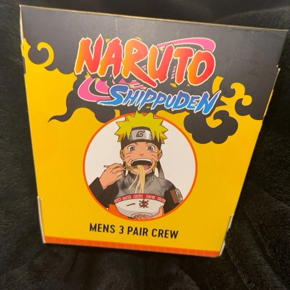 Bioworld Naruto Shippuden Crew 3 Pack Socks New